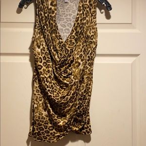 Jennifer Lopez leopard tank top